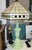 Vintage Arts and Crafts Style Stained Glass Lampshade For Sale - Image 4 of 9