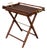 Ralph Lauren British Colonial Style Faux Bamboo & Brass Tray Table / Bar For Sale