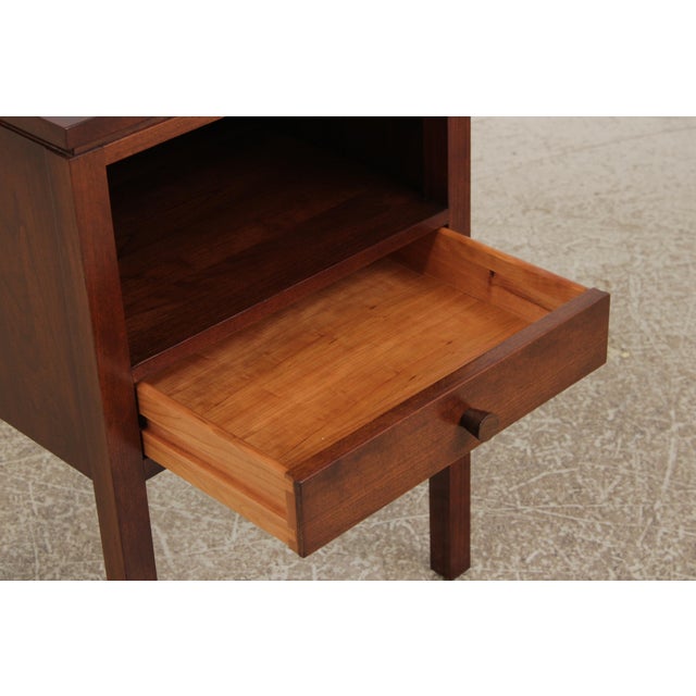 Pair of Stickley Metropolitan Cherry 1 Drawer Nightstands For Sale In Philadelphia - Image 6 of 15