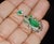 Late 20th Century Gia Natural 4.10Cts Emerald Diamond Solid 18k Gold Pendant Necklace For Sale - Image 9 of 15