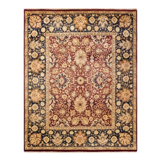 Mogul, One-of-a-Kind Hand-Knotted Area Rug in Orange, 8' 1" x 10' 3" For Sale