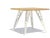 Small Dining Table with Oak Tabletop & Lasered Steel Legs by Aljoscha Vogt for GUSTAV Möblierungen, in New conditions....