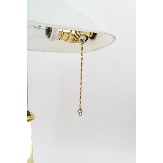 Art Deco Banker Lamp with Glass Shade, 1920s For Sale - Image 11 of 18
