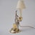 1970's Italian Surrealist Monkey Candlestick Table Lamp by Hauy Pouigo, Signed, Silver Plated Bronze & Brass - Rewired For Sale - Image 6 of 14