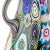 Glass Antique Fratelli Toso Murano Millefiori Flower Mosaic Italian Art Glass Large Double Handles Vase For Sale - Image 7 of 9