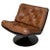 Italian Space Age Armchair in Brown Leather and Black Plastic by Play, 1970s For Sale - Image 9 of 9