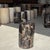 Small Side Table in Black Petrified Wood with Beige Streaks and Grey Sides, 1980s For Sale - Image 13 of 18