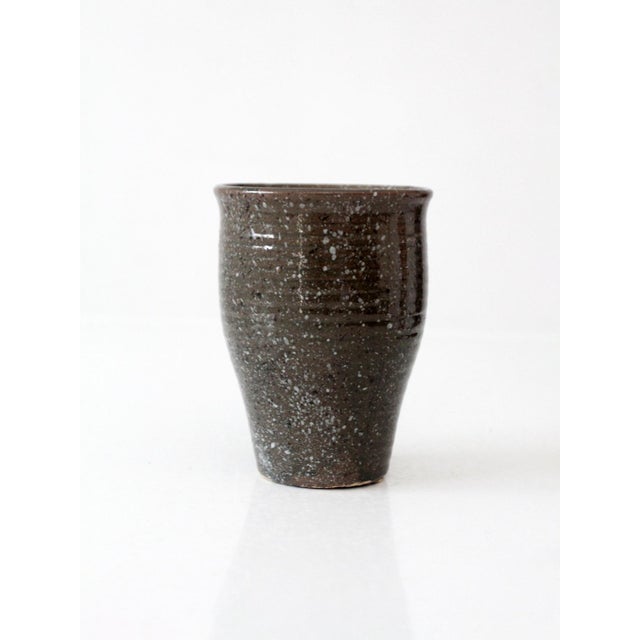 Vintage Handmade Studio Pottery Vase For Sale - Image 4 of 9
