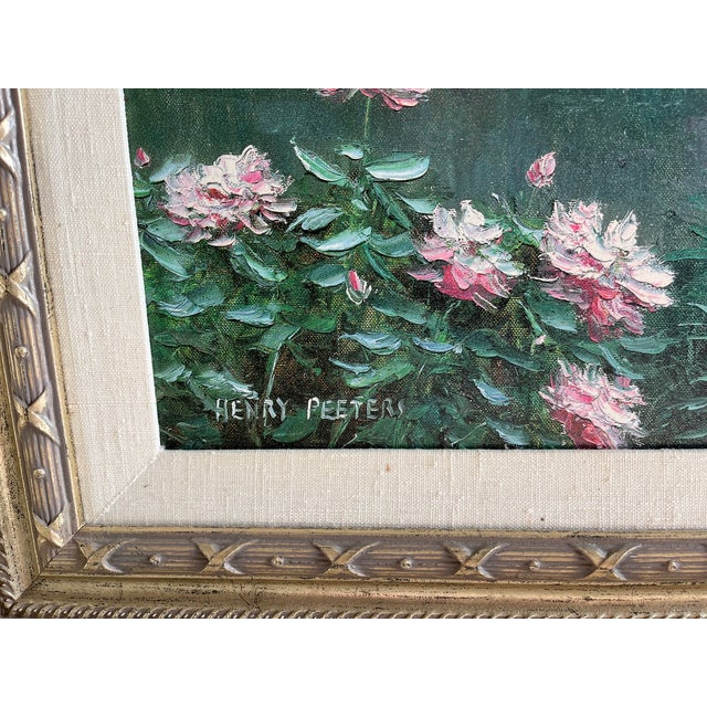 1980s 1980s Henry Peeters Hand-Embellished Giclee Landscape Impressionist Framed Reproduction Print For Sale - Image 5 of 7