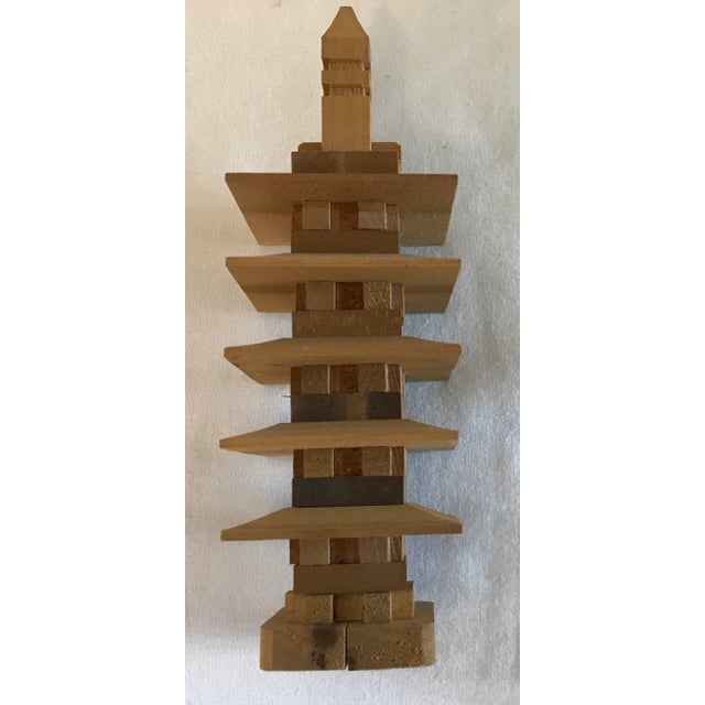 Vintage Wooden Pagoda Model For Sale In Dallas - Image 6 of 10