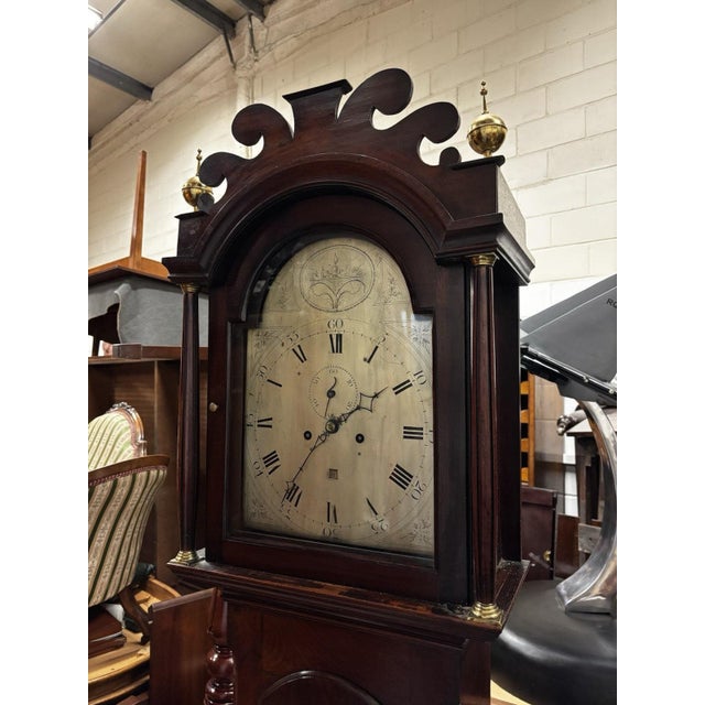 Georgian Mahogany Longcase Clock For Sale - Image 3 of 17