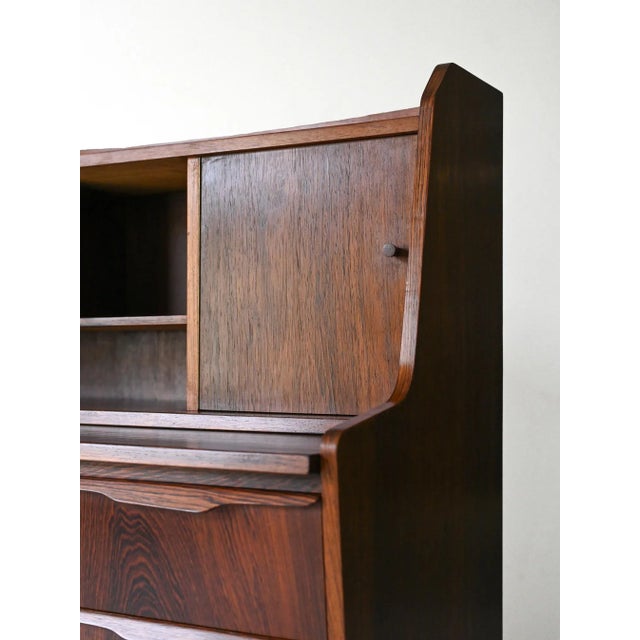 Vintage Scandinavian Secretaire in Rosewood, 1960s For Sale - Image 6 of 10