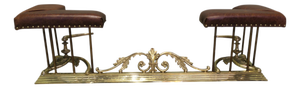 Art Nouveau Brass Club Fender, 1900