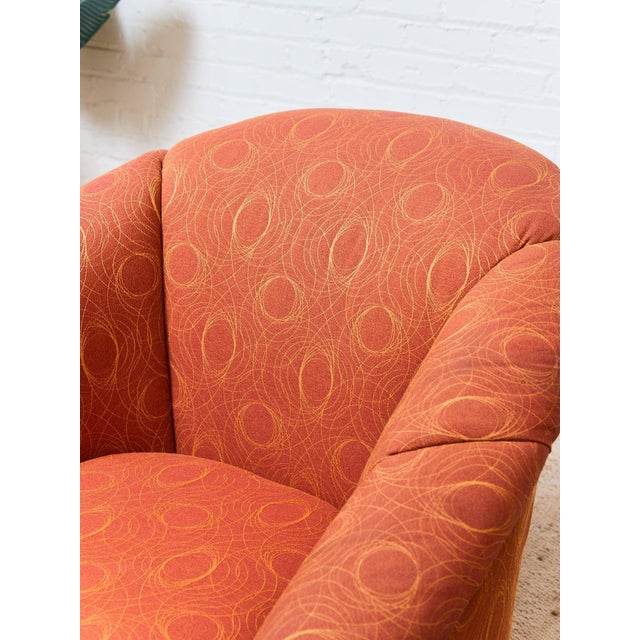 Mid 20th Century Orange Palm Springs Estate Club Chair For Sale - Image 9 of 9