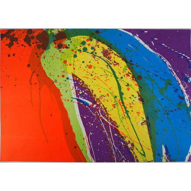 Walasse Ting, Color Power: Cascade, 1974, Original Signed Lithograph For Sale