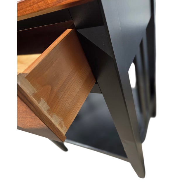 1990s Ethan Allen American Impressions Nightstand End Side Table Mission Arts Crafts For Sale In Philadelphia - Image 6 of 12