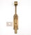 Vintage surface mount slide door bolt made of steel with a brass finish. The catch is made of brass with a nickel finish....