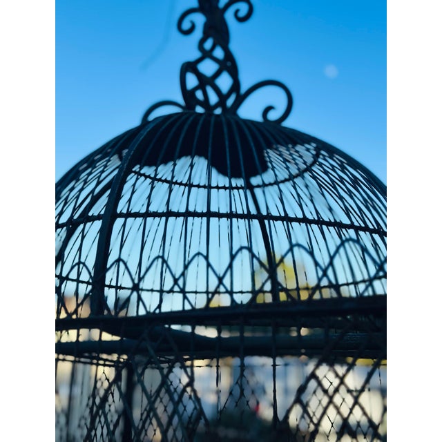 Maitland - Smith Enormous Vintage Maitland Smith Birdcage For Sale - Image 4 of 11