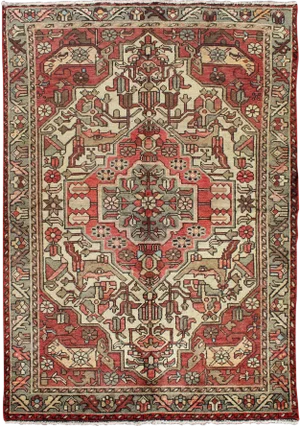 1940s Semi Vintage Lilihan Rug - 4′4″ × 6′6″