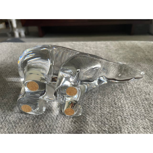 Baccarat Baccarat Crystal Polar Bear Figurine For Sale - Image 4 of 7