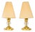 Bakalowits Table Lamps with Fabric Shades, Vienna, 1950s, Set of 2 For Sale