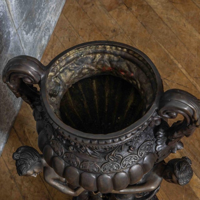 Mid-Century Bronze Plant Stand, 1950s For Sale - Image 4 of 10