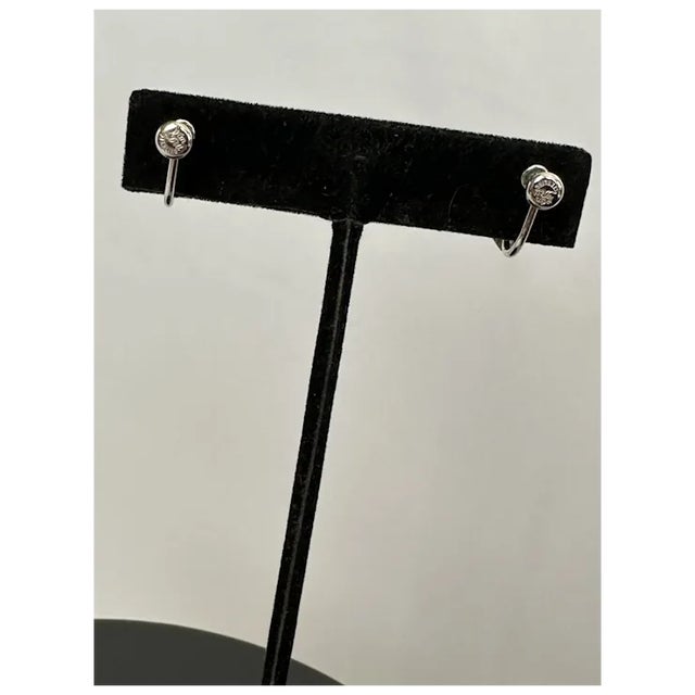 Metal 1970sVan Dell Sterling Earrings and Necklace, 3 Pieces For Sale - Image 7 of 12
