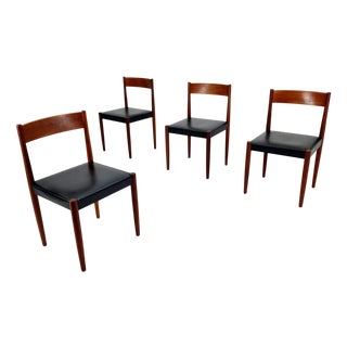 Danish Modern Teak Chairs by Niels Möller for Frem Rojle, 1960s, Set of 4 For Sale