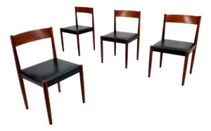 Danish Modern Teak Chairs by Niels Möller for Frem Rojle, 1960s, Set of 4