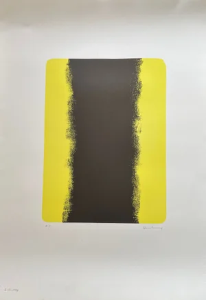 1974 "L-5-1974" Hans Hartung Limited Edition Abstract Print