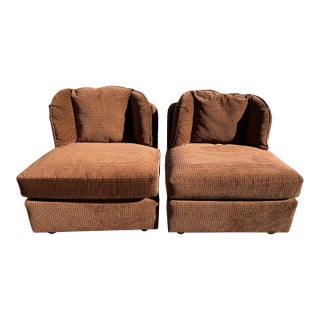 1980s Henredon 500 Folio Scalloped Back Chairs- Set of 2 For Sale