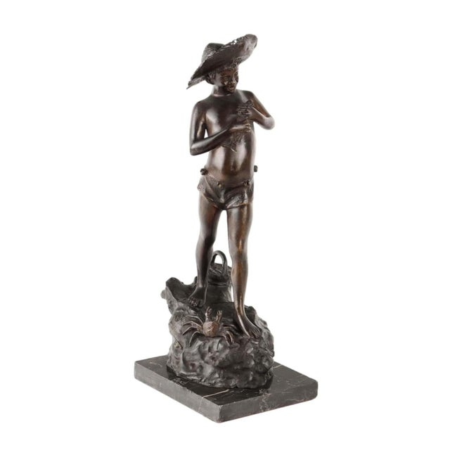 Fisherman Figure by Giovanni Varlese For Sale - Image 9 of 9