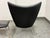 Animal Skin Hans Wegner for Carl Hansen & Son Thor Black Leather Ch445 Lounge Chair & Ch446 Footrest Set For Sale - Image 7 of 11