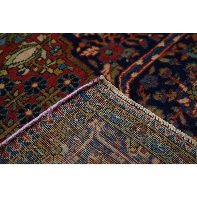 Late 18th Century Antique Mohtasham Kashan Rug 4'4'' x 6'6'' For Sale In New York - Image 6 of 11