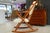 Mid-Century Modern 1960s Benny A. Linden Danish Rocking Chair – Honey Teak & Cream Upholstery MCM For Sale - Image 3 of 15