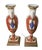 Antique French Sevres Style Hand Painted Porcelain and Brass Electrified Urns Table Lamps - Pair Antique French Pair of...