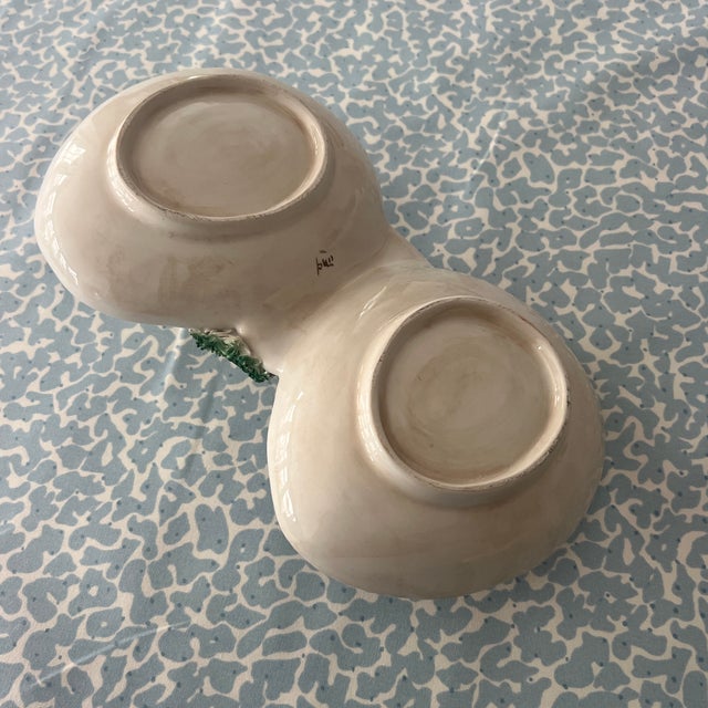 Mid 20th Century Vintage Trompe L’oeil Ceramic Italian Mushroom Serving Dish For Sale - Image 5 of 5