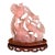 Rose Quartz Carved Phoenix Like Bird Family For Sale