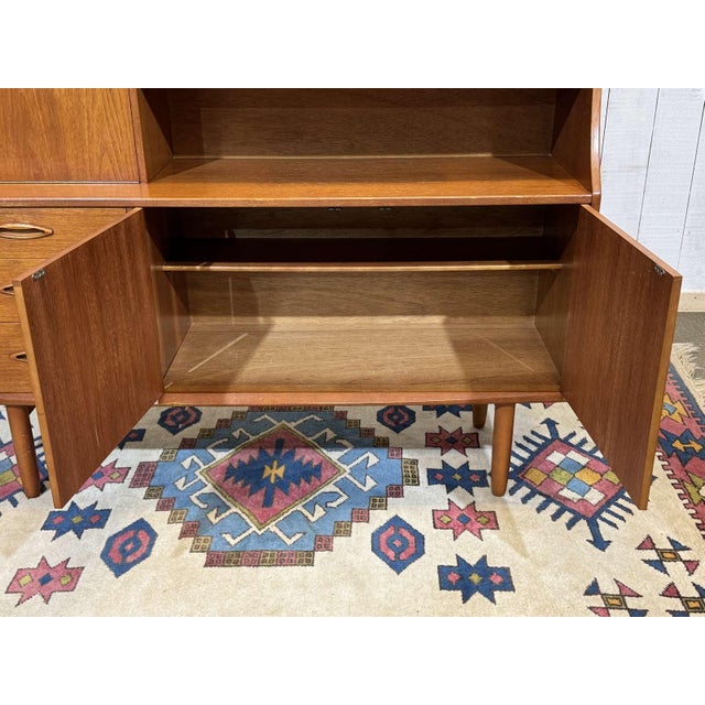 Wood English Teak Bar Buffet, 1970s For Sale - Image 7 of 16