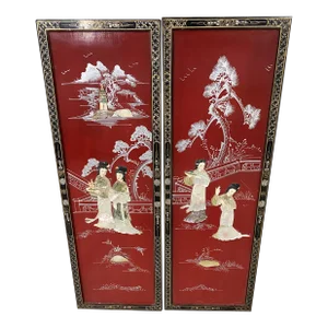 1960s Coromandel Wall Panels - Set of 2