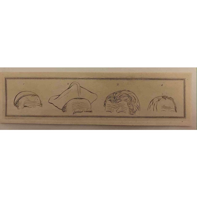 The Head - The Physiognomy is an original etching artwork realized by Thomas Holloway for Johann Caspar Lavater's "Essays...