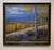 The painting depicts a serene autumn landscape, where golden aspen trees stand tall against a backdrop of rolling hills...