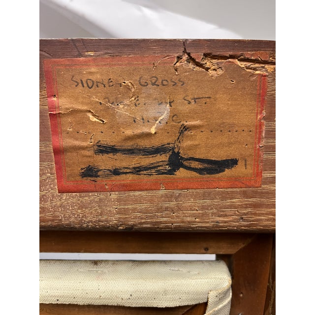 1950s Sidney Gross Modern Art Oil on Canvas Still Life For Sale In New York - Image 6 of 6