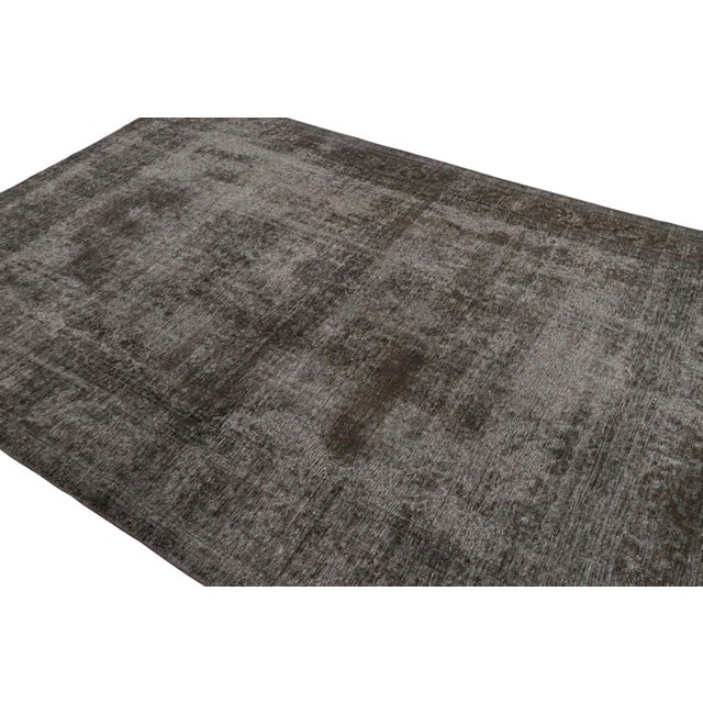 Rug & Kilim Vintage Persian Rug in Brown and Gray by Rug & Kilim For Sale - Image 4 of 7