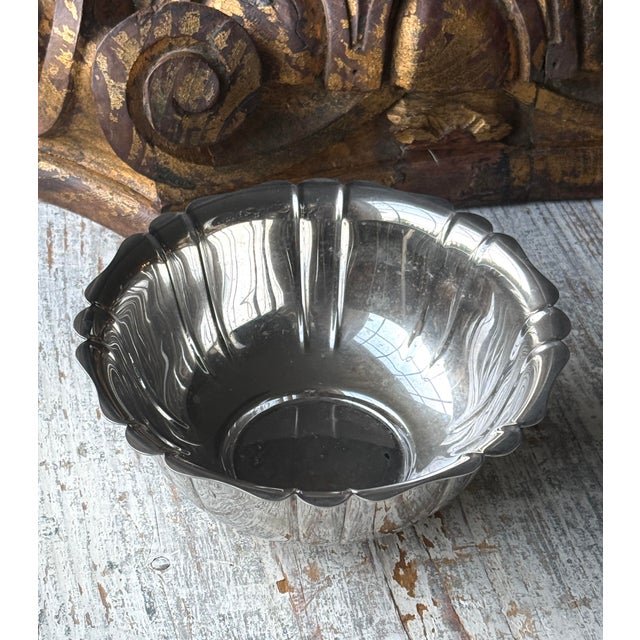 Tiffany and Co. Tiffany & Co Antique Silver Fluted Bowl For Sale - Image 4 of 10