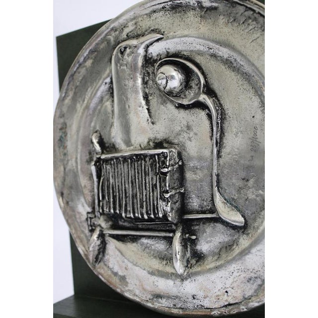 Metal Novello Finotti, Postmodern Abstract Sculpture, 1980, Bronze For Sale - Image 7 of 18