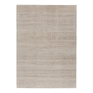 Rug & Kilim’s Contemporary Textural Rug in Beige-Brown and Gray Tones - 6x8 For Sale