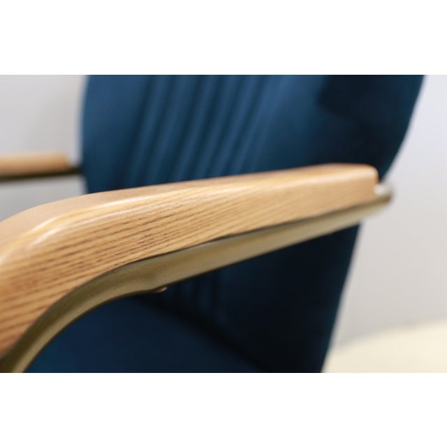 Textile Sarreid Ltd. Brooks Swivel Desk Chair For Sale - Image 7 of 9