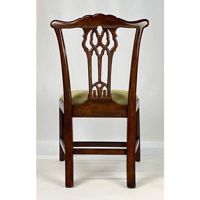 Theodore Alexander Althorp Collection Pierced Back Chippendale Dining Chairs - Set of 10 For Sale - Image 13 of 18