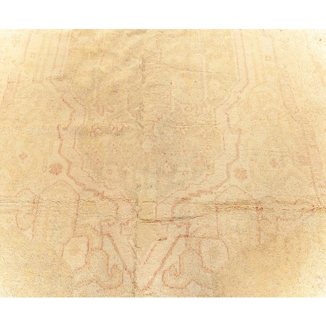 Early 20th Century One-of-a-kind Vintage Indian Amritsar Handmade Wool Rug For Sale - Image 5 of 10